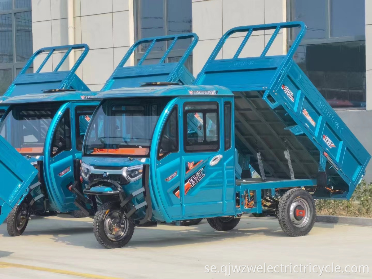  New energy semi-enclosed electric tricycle